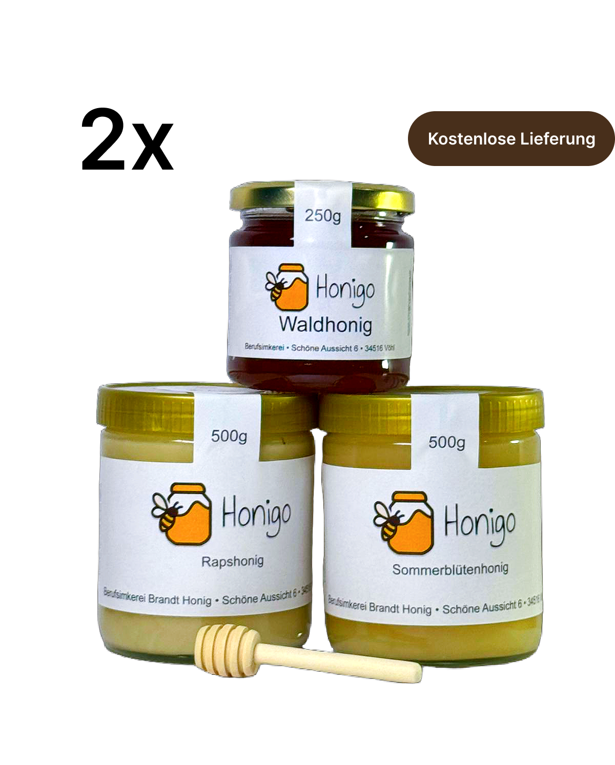 Honigo Mix Set (+ GRATIS HONIGLÖFFEL)